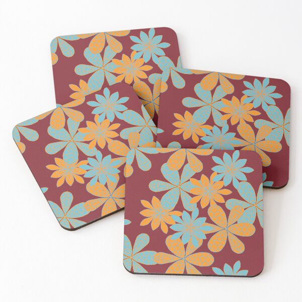 Item preview, Pretty Floral Design inspired by Retro British Patterns Dark Red Dahlia  designed and sold by Aureusglow.