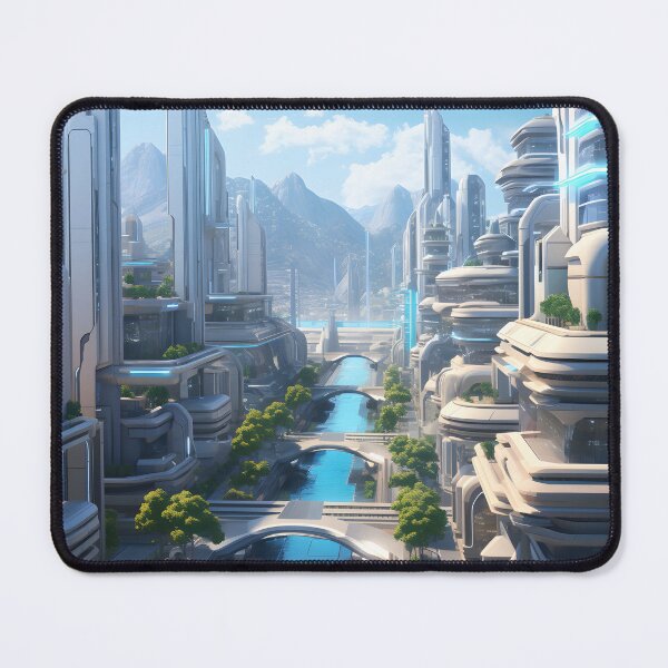 Item preview, Futuristic Techno Metropolis | Digital Art designed and sold by Shirtastically.