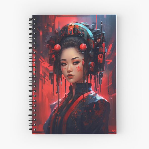 Item preview, Cyberpunk geisha designed and sold by GraphicMystical.