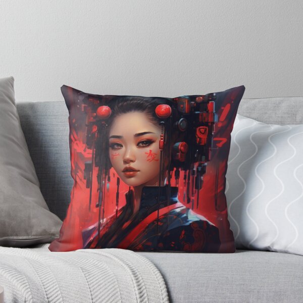 Item preview, Cyberpunk geisha designed and sold by GraphicMystical.