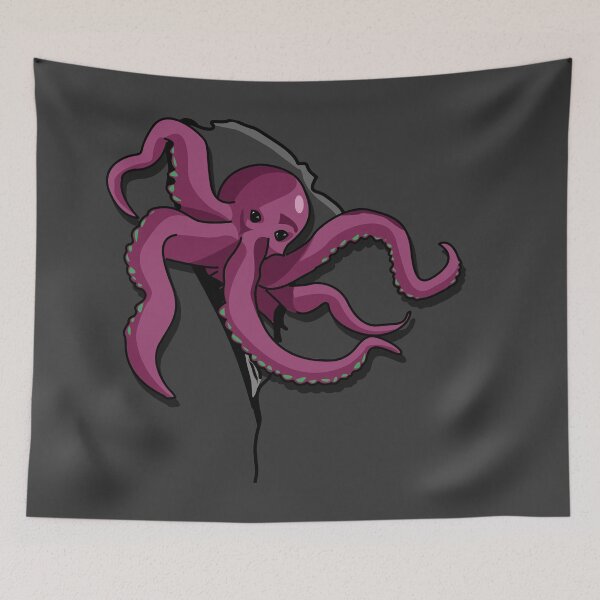 Item preview, Kraken's Breakout: Playful Tentacles Embrace Freedom designed and sold by Fun Funky Designs.