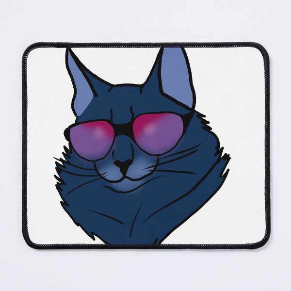 Item preview, Blue Cat with sunglasses Design designed and sold by Animo Pack.
