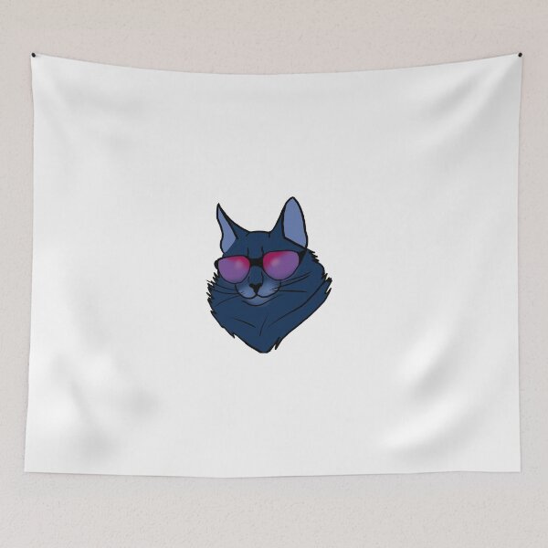 Item preview, Blue Cat with sunglasses Design designed and sold by Animo Pack.