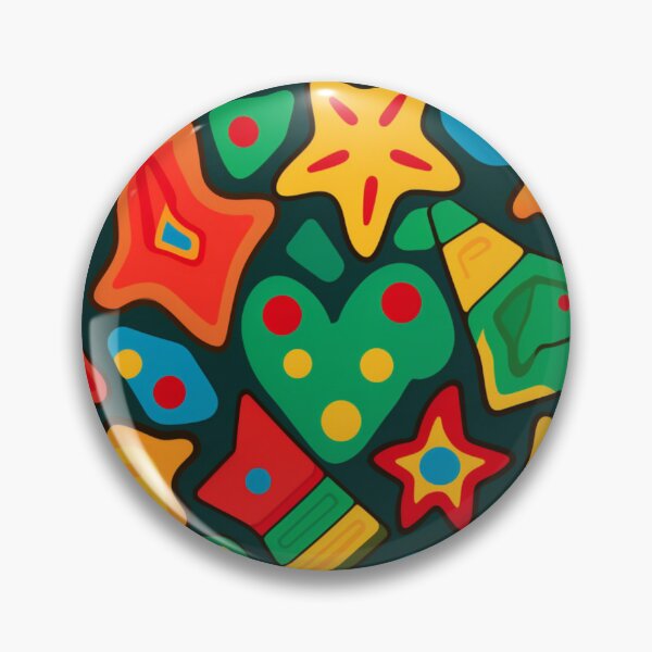 Item preview, Colorful fantasy pattern orange blue red green turquoise yellow ornaments designed and sold by G-M-Designs.