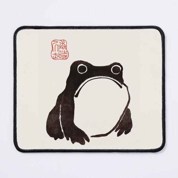 Item preview, Unimpressed Frog by Matsumoto Hoji 1814 - Unhappy Frog - Frowny Frog designed and sold by leafsquare.