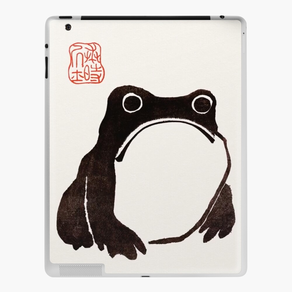 Unimpressed Frog by Matsumoto Hoji 1814 - Unhappy Frog - Frowny Frog  Poster for Sale by leafsquare