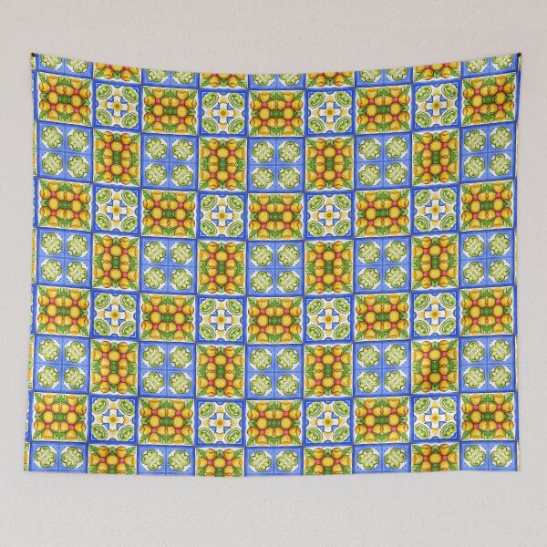 Item preview, Summer,blue tiles,mosaic,Sicilian style, pattern  designed and sold by MariaMarinova.