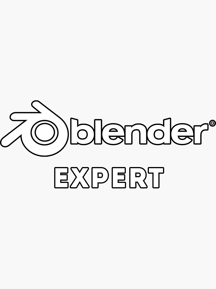 Blender Logo Black / Blender 3D  Sticker for Sale by rbsupercool
