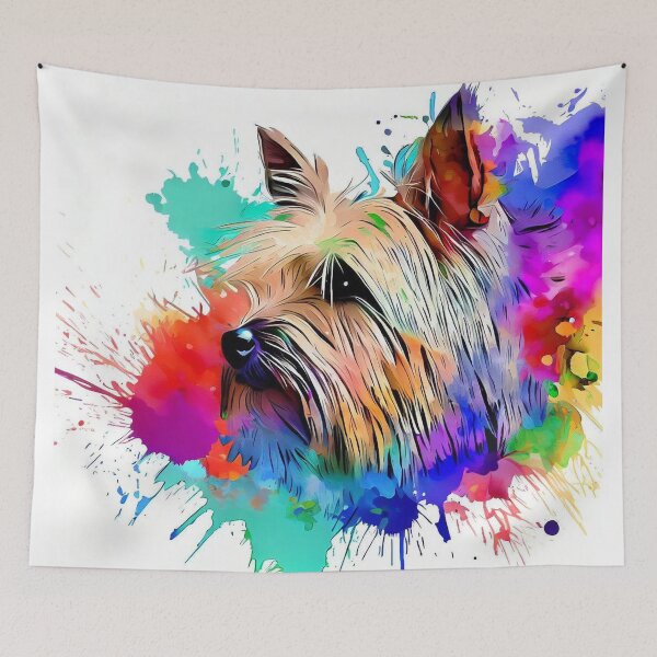 Item preview, Cairn Terrier Splash Art designed and sold by The Digital Compass.