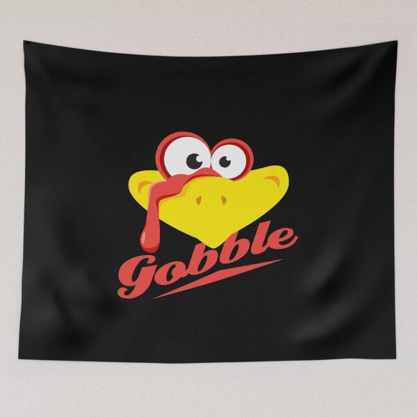 Item preview, Cartoon Turkey Face, Funny Thanksgiving, Gobble Ya'll, Gobble Till You Wobble, Gobble designed and sold by Churchstore.