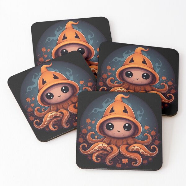 Item preview, Halloween kawaii Octopus designed and sold by Niktarka.