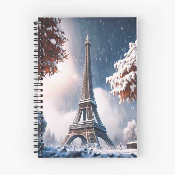Artikelvorschau, Pariser Eiffelturm im Winterschnee entworfen und verkauft von JackFreestone.