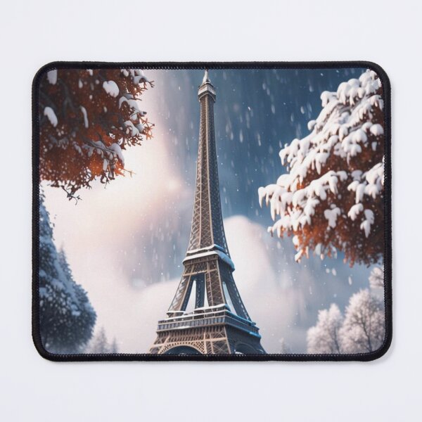 Aperçu de l'œuvre Tour Eiffel de Paris dans la neige d'hiver créée et vendue par JackFreestone.