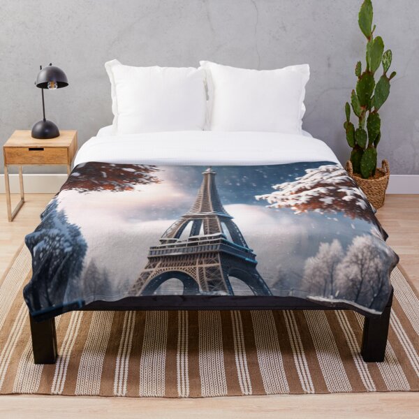 Item preview, Torre Eiffel de París en la nieve del invierno designed and sold by JackFreestone.