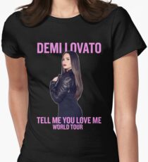 Demi Lovato - Tell Me You Love Me WORLD TOUR *Image* Women's Fitted T-Shirt