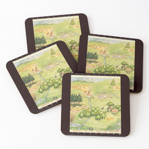 Item preview, Hundred Acre Woods Map Hardcover Journal designed and sold by KipBednarPhD.
