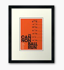 The Cannonball Run Framed Print