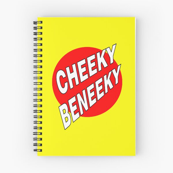 Item preview, Cheeky Beneeky, White Bold Font on Red Circle designed and sold by AASparksDesigns.