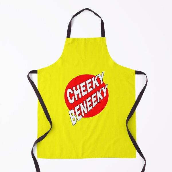 Item preview, Cheeky Beneeky, White Bold Font on Red Circle designed and sold by AASparksDesigns.