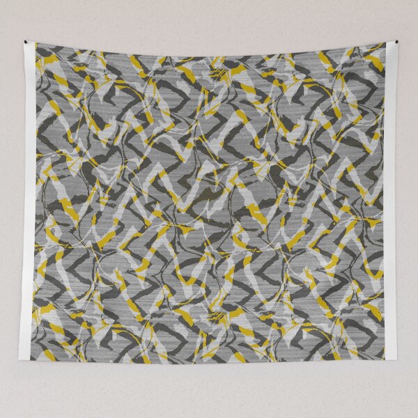 Item preview, Abstract zebra yellow designed and sold by Alessandro Remo Mazzoni Remotextiles.