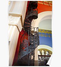 Spiral Stairs QVB Poster