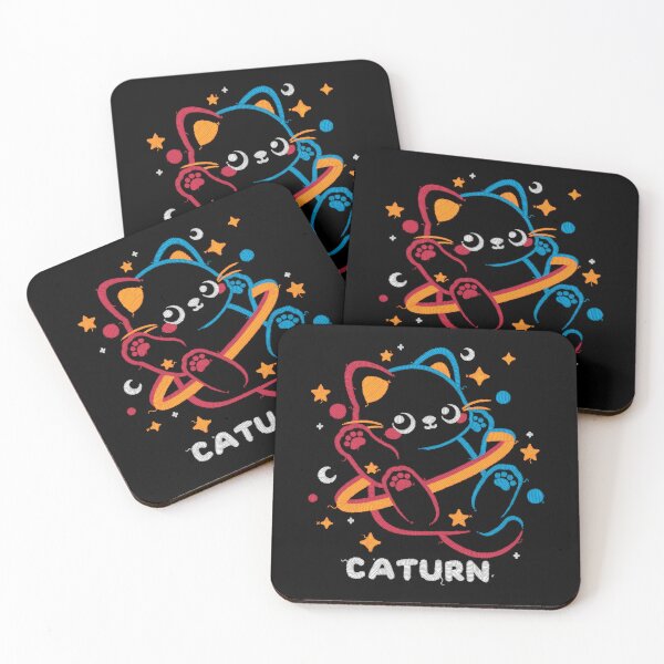 Item preview, Caturn embroidery patch designed and sold by NemiMakeit.