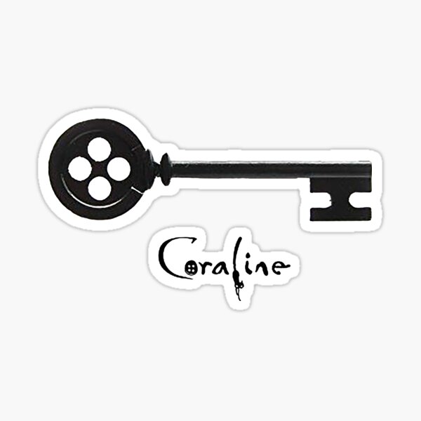 Coraline Style Black Cat Sticker – Hidden Gems Novelty