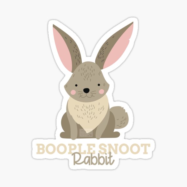 Funny Animal Name Meme Boople Snoot RABBIT Sticker