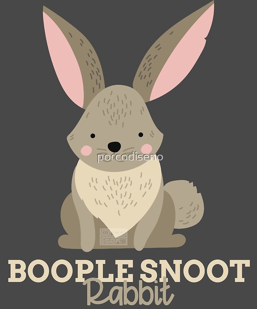 Funny Animal Name Meme Boople Snoot RABBIT By Porcodiseno Redbubble