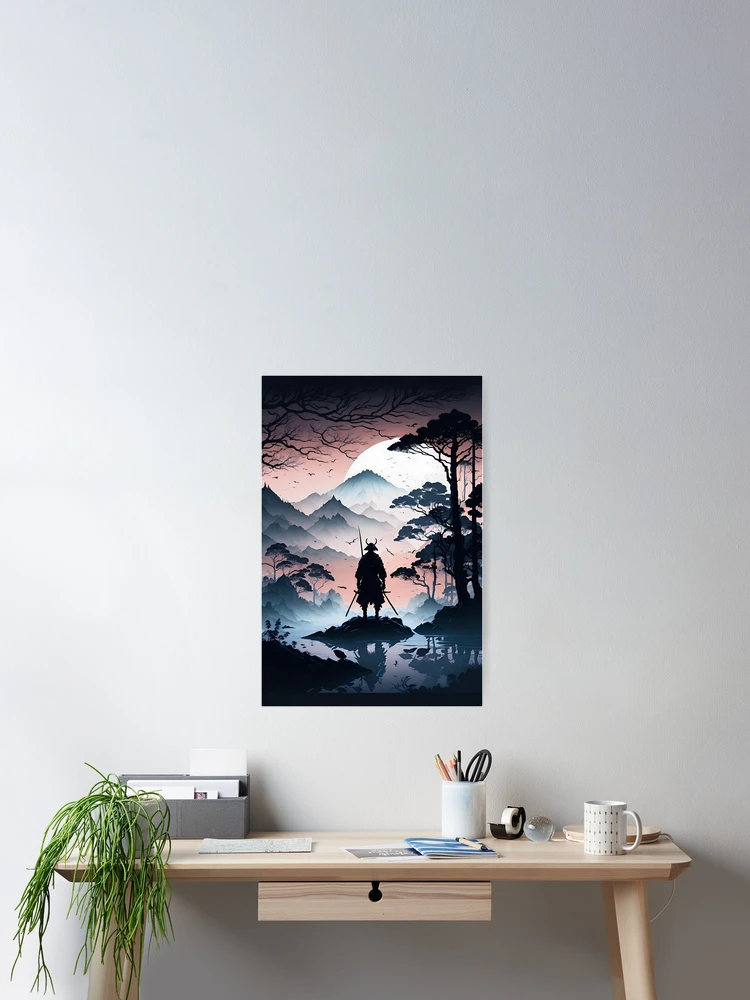 Thumbnail 2 of 3, Poster, Wandering Samurai designed and sold by ROKANDESIGNART.