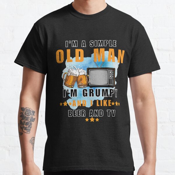 Camiseta masculina I'm A Simple Old Man I'm Grumpy And I Like