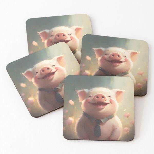 Item preview, Joyful Pig Grin designed and sold by Wallbreaker Pig.