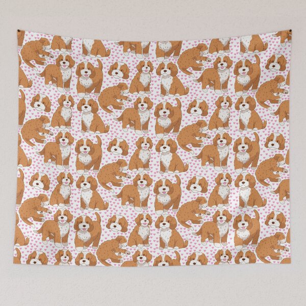 Item preview, Cute cavapoo dog pattern  designed and sold by Yaragold.