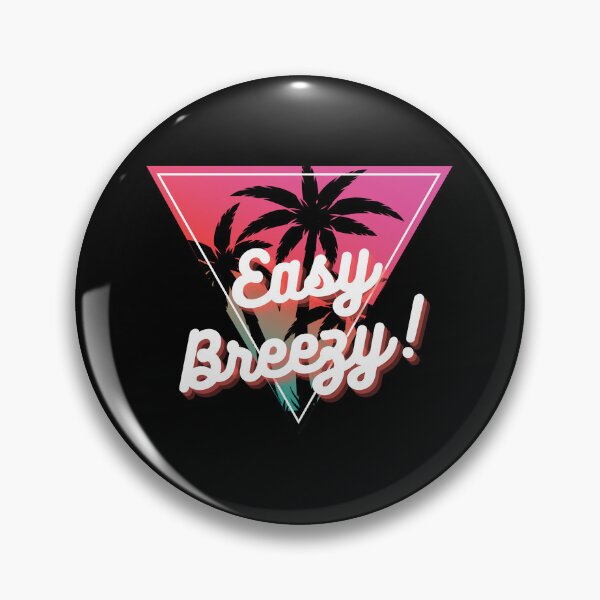 Item preview, Easy Breezy Phrase Retro Miami Beach Summer Saying designed and sold by Cajattire.