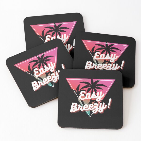Item preview, Easy Breezy Phrase Retro Miami Beach Summer Saying designed and sold by Cajattire.