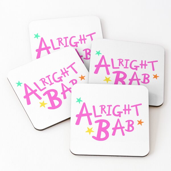 Item preview, Pink Alright Bab + Different Coloured Stars designed and sold by Helen McCartney Designs.