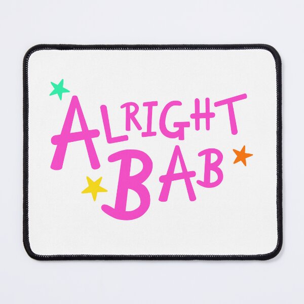 Item preview, Pink Alright Bab + Different Coloured Stars designed and sold by Helen McCartney Designs.