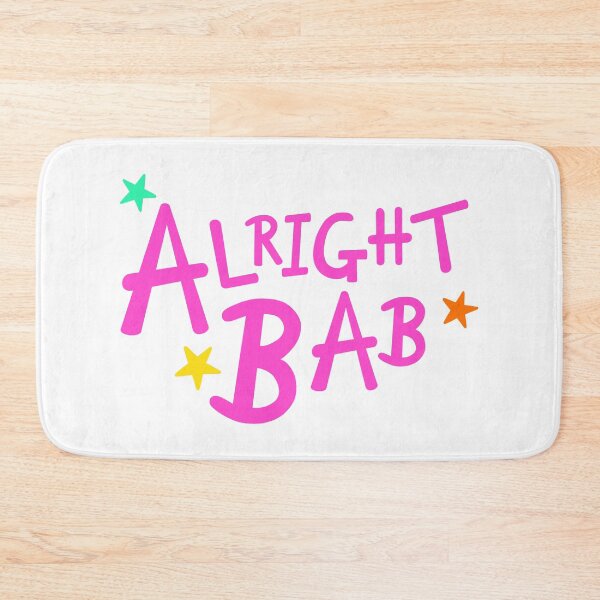 Item preview, Pink Alright Bab + Different Coloured Stars designed and sold by Helen McCartney Designs.