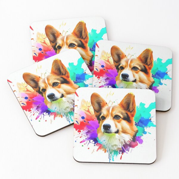 Item preview, Corgi Splash Art designed and sold by The Digital Compass.