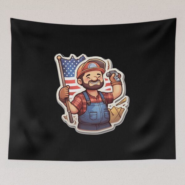 Item preview, Happy labor day, american labor day, labor day sale,  designed and sold by Mateusz Majcherek.