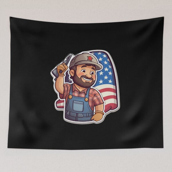 Item preview, Happy labor day, american labor day, labor day sale,  designed and sold by Mateusz Majcherek.