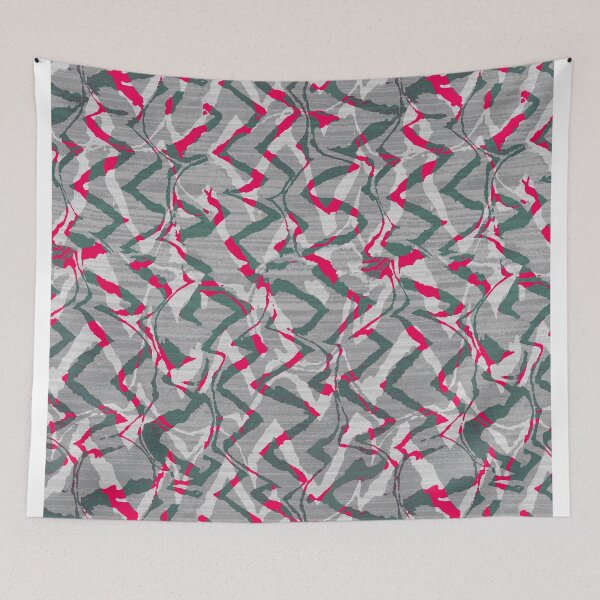 Item preview, Abstract zebra red designed and sold by Alessandro Remo Mazzoni Remotextiles.