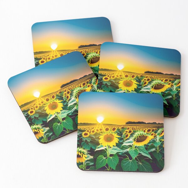 Item preview, Sunflower field and sunset designed and sold by GasconyPassion.
