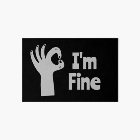 I'm fine, Dictionary Definition Sticker for Sale by ED-TDesigns