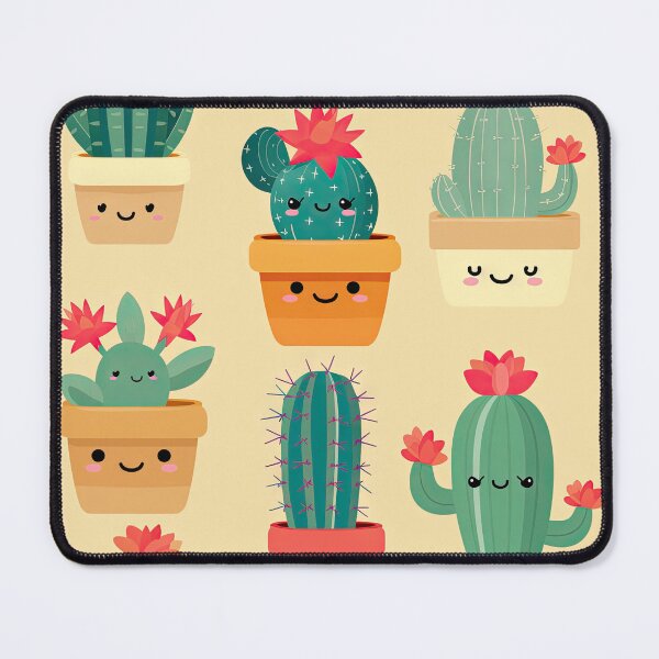 Item preview, Cute Cactus - Kawaii Cute Succulent Cacti Pattern designed and sold by AeonAcademy.
