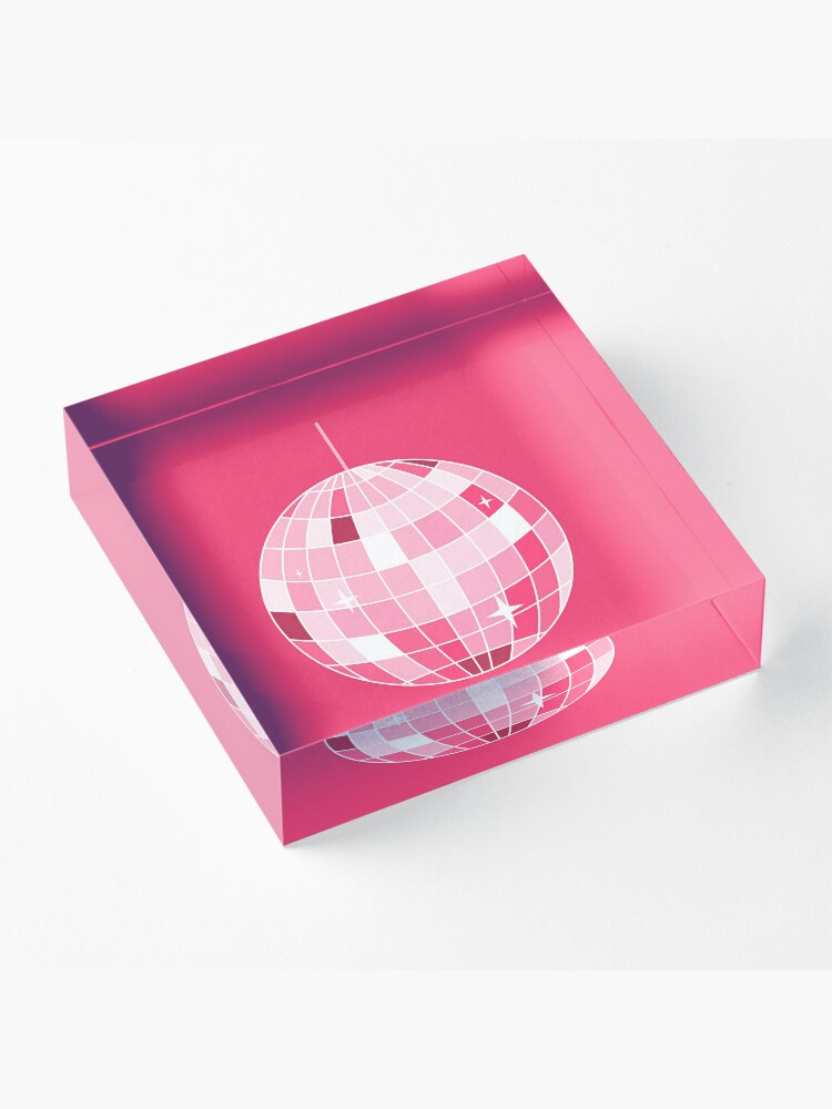 Hot pink disco ball. Mirrorball Greeting Card for Sale by CoCoArt