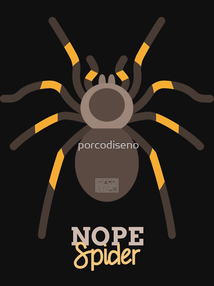 Funny Animal Name Meme Nope Spider T Shirt By Porcodiseno Redbubble