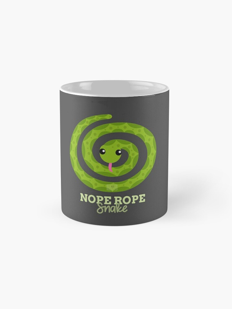 "Funny Animal Name Meme Nope Rope SNAKE" Mug by porcodiseno Redbubble