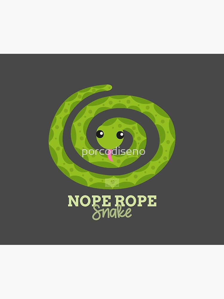 "Funny Animal Name Meme Nope Rope SNAKE" Travel Mug by porcodiseno