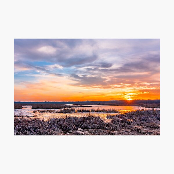 Item preview, Sunset at Liberty Loop in late winter designed and sold by Rabbitti.
